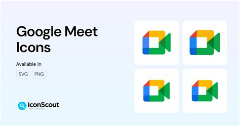 google meet iconos descarga gratis en svg png