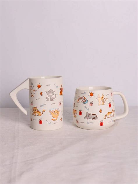 Ceramic Cat Coffee Cup Home Office Water Cup Milk Cup Super Cute