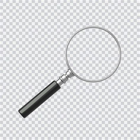 Premium PSD Realistic Magnifying Glass Isolated On White