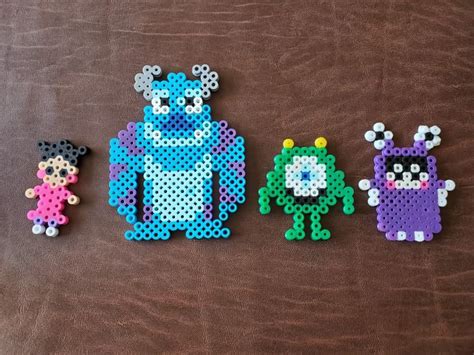 Monsters Inc Perler Beads Perler Bead Disney Melty Bead Designs