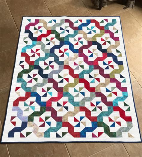 Colorful Windmills Printed Edition MayLily Quilt