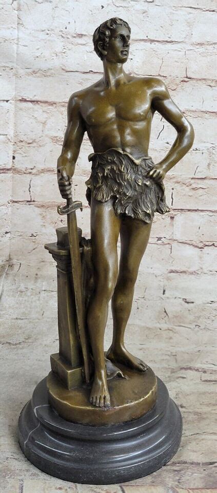 Collectible Bronze Sculpture Semi Naked Tarzan Royal Prince Roman