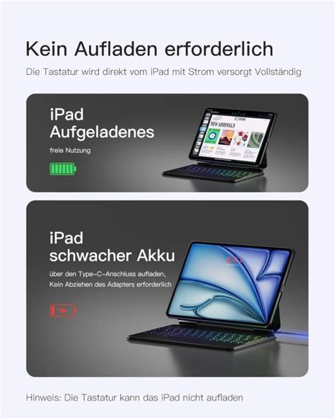 Inateck Magnetische Tastaturhülle für iPad Air 6 11 iPad Air 5 4