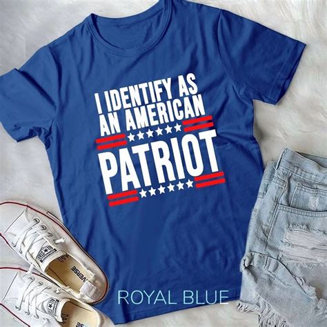 Hot Trending Tee With Mens I Identify As An American Patriot T Shirt Unisex T Shirt Walmart