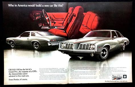 Pontiac Grand Am Vintage Ad Advertising Art Magazine Ad Muscle