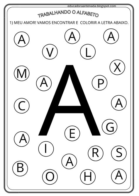 Atividade Alfabeto Atividades O Alfabeto Atividades De Nomes