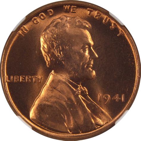 Lincoln Wheat Cent Ms Rd Ngc Penny C Uncirculated Sku I Ebay