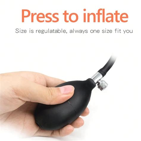 Silicone Inflatable Anal Plug With Pump Smooth Texture Easy Insert