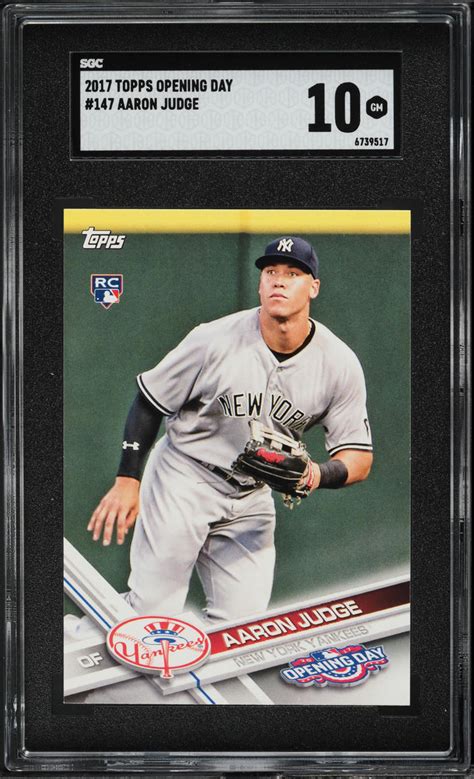 Topps Opening Day Aaron Judge Rookie Sgc Gem Mint On