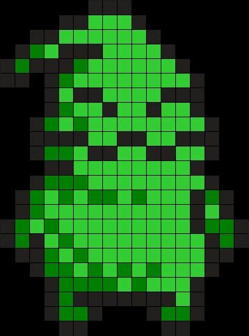 Oogie Boogie Kandi Pattern Pixel Art Pattern Perler Bead Art