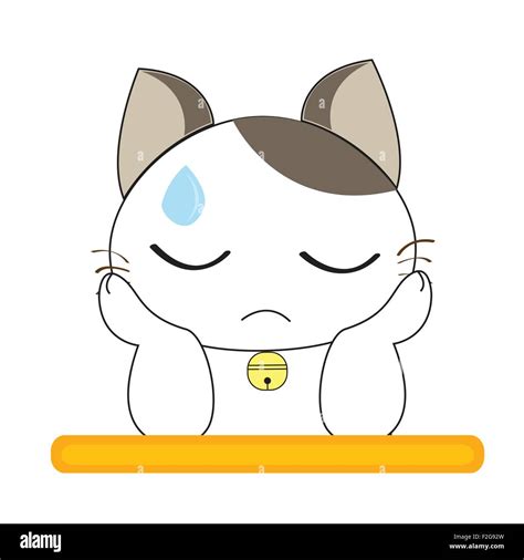 Cute Cat Character Stock Vector Image Art Alamy