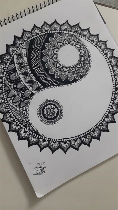 Pin By Shubhangi Kalbhor On Flower Drawing Easy Mandala Drawing