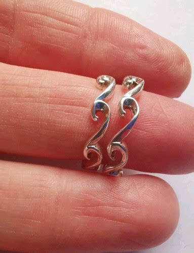 Seagems Sterling Silver Lovely Half Hoop Earrings R H Ebay