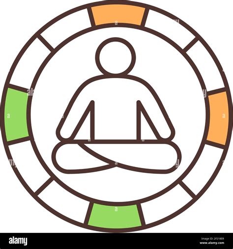 Yoga practice icon outline Cut Out Stock Images & Pictures - Alamy 