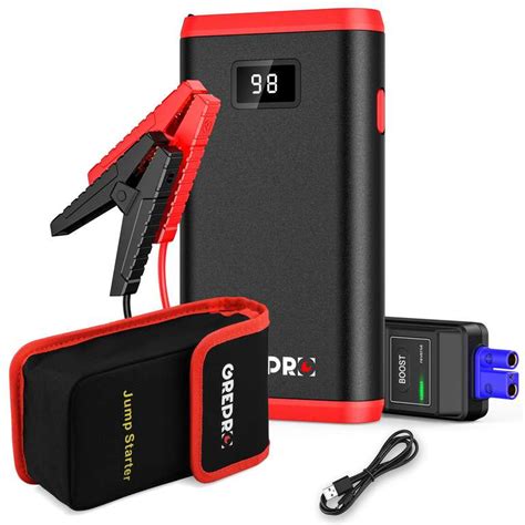 A Jump Starter Power Pack For Cars Led Lcd At Amazon