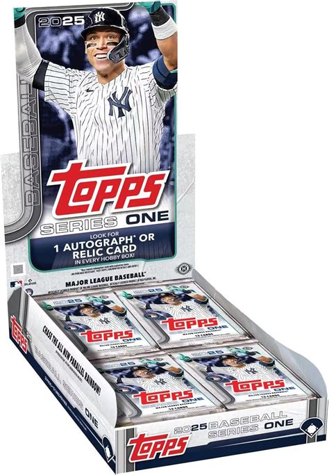 Amazon 2025 Topps Series 1 Baseball Trading Card MLB Hobby 20 Pack