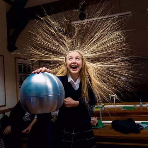 Van De Graaff Generator Motorised In Heavy Motor With All Practical