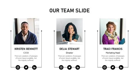 Our Team Slide for PowerPoint & Google Slides