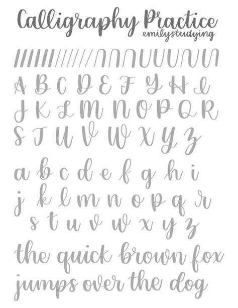 Calligraphy Practice Brush Lettering Practice Hand Lettering