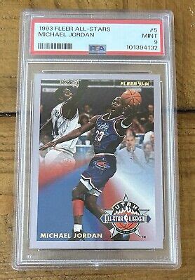 Michael Jordan Fleer All Stars Psa Mint Ebay