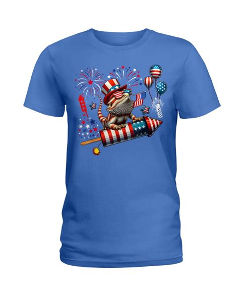 Bearded Dragon Bearded Firecracker Th July T Shirt Walmart