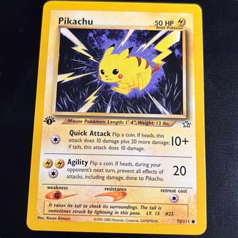 Pikachu St Edition Neo Genesi K P Fr N Rarefindseu P Tradera