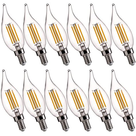 Flsnt Led Led Candelabra Bulbs Dimmable Ca E Led Chandelier Light