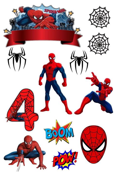 Pin By Rosana Molea On Cumples Augusto In Spiderman Cake Topper