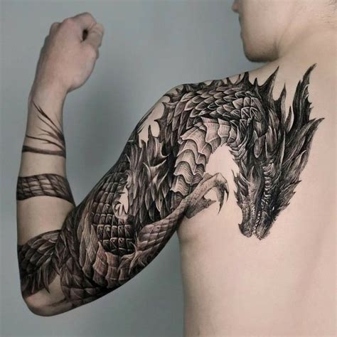 Pin By Alain Mart Nez On M Selecci N De Black Tattoo Dragon Tattoo