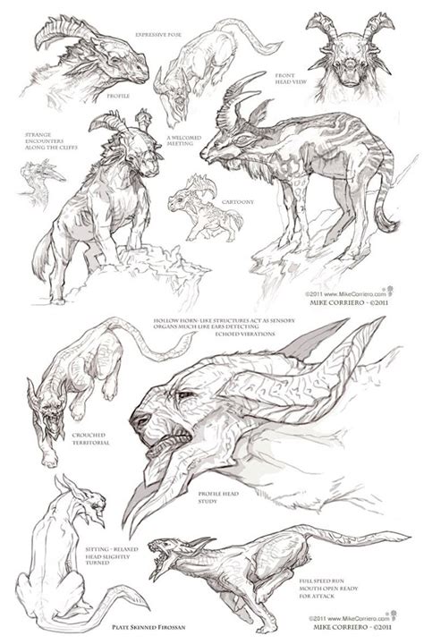 Concept Design Sketches Fantasy Creatures Art Creature Drawings