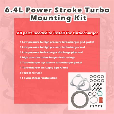 Turbo Mounting Seal Kits Replacement For Ford Powerstroke