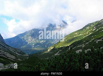 Popradske Pleso Lake From Zlomiskova Dolina Valley In Vysoke Tatry