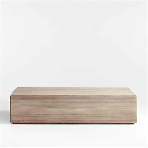 Troupe Natural Pine Wood 65 Rectangular Coffee Table Coffee Table