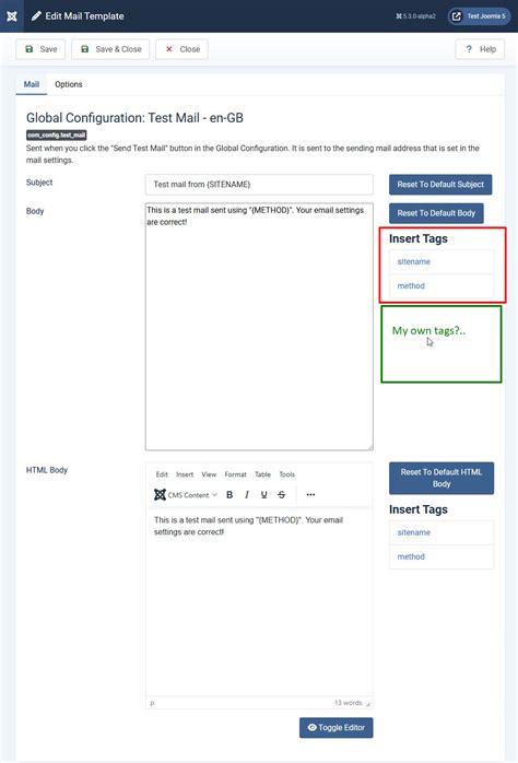 Joomla 5 Email Templates How To Add Variables Via Plugin The Joomla