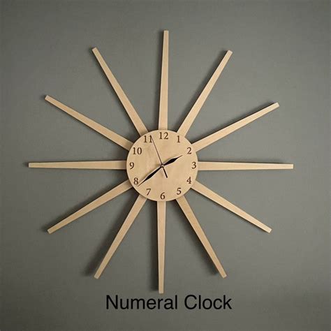 Small Wall Clock Mcm Etsy