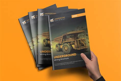 Underground Mining Company Profile Brochure Behance