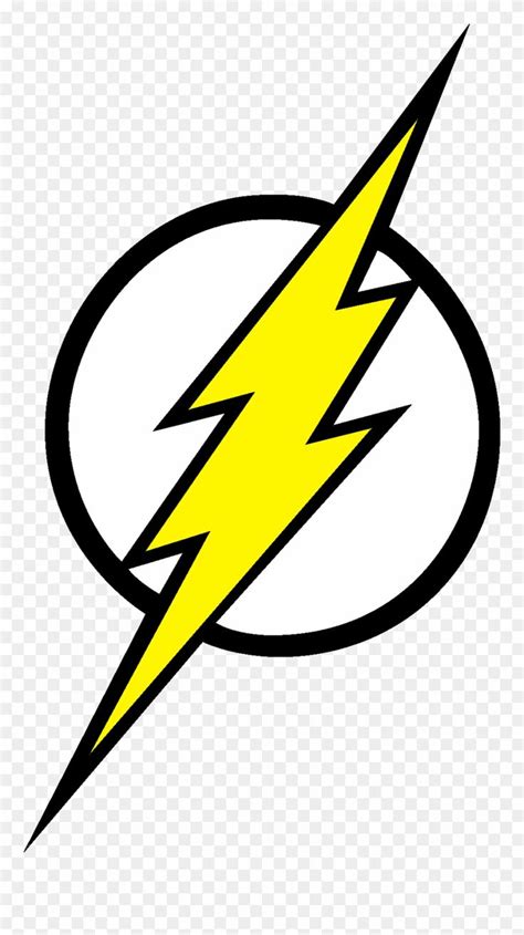 The Flash Logo Is Shown In Black And White With Yellow Lightning Bolt