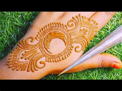 Ramadan Eid Special Moon Henna Design Back Hand Mehndi Design Easy