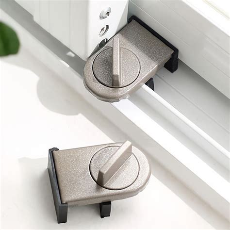 Pcs Aluminium Alloy Sliding Door And Window Locks With Anti Pinch