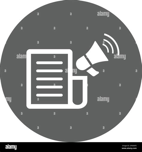 Press release icon internet Black and White Stock Photos & Images - Alamy