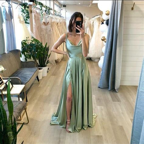 Pin By Jungkook Babe On Prom Green Prom Dress Long Sage Green