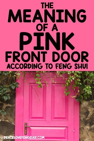 The Meaning Of A Pink Front Door In Feng Shui