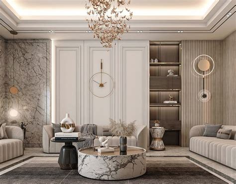 Dining Room With Neoclassic Style Ahmed Mansour Neoclassical