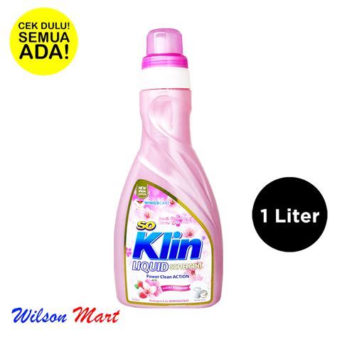 So Klin Liquid Ml Liter Botol Sakura Strawberry Softergent