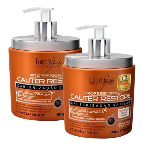 Forever Liss 02 Cauter Restore Cauterização Sem Formol 500g R 69 29