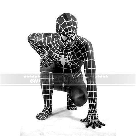 Cheapzentai Co Uk Full Body Black Lycra Spandex Spiderman