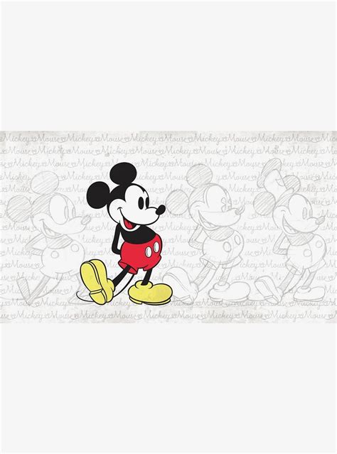 Hot Topic Disney Mickey Mouse Classic Mickey Chair Rail Prepasted Mural Hamilton Place