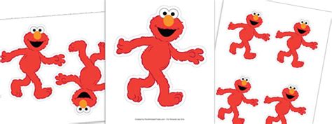 Elmo Walking Cut Outs