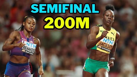 Sha Carri Richardson VS Shericka Jackson Semifinal 200m II 2023 World