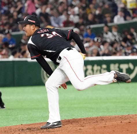 ＜ロ・楽＞ロッテ先発の土肥（撮影・長久保 豊） ― スポニチ Sponichi Annex 野球